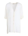 Alessia Santi Woman Shirt Cream Size 6 Viscose In White