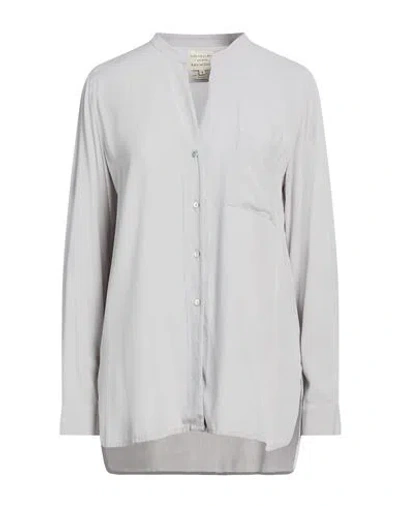 Alessia Santi Woman Shirt Grey Size 12 Viscose In Gray