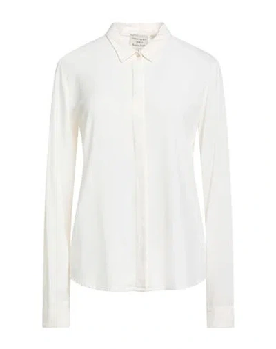 Alessia Santi Woman Shirt Ivory Size 8 Viscose In White