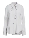 Alessia Santi Woman Shirt Light Grey Size 6 Viscose In Gray
