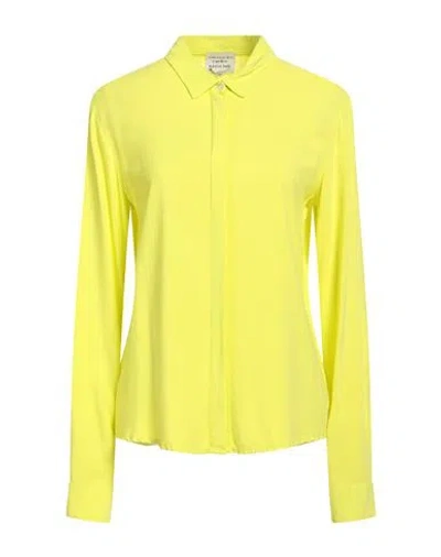 Alessia Santi Woman Shirt Lime Green Size 6 Viscose