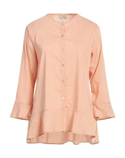 Alessia Santi Woman Shirt Rust Size 6 Cotton, Polyester In Red