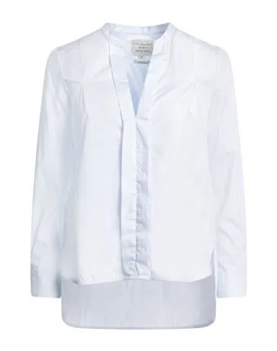 Alessia Santi Woman Shirt Sky Blue Size 8 Cotton