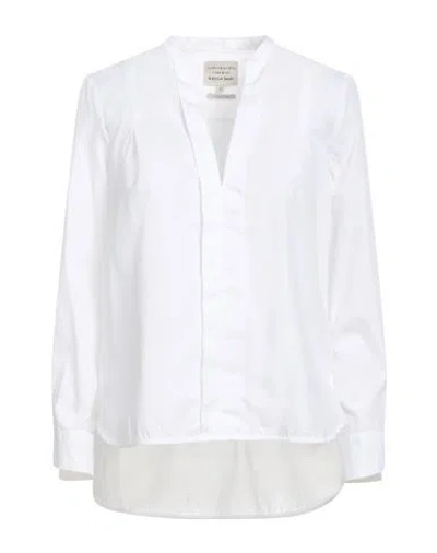 Alessia Santi Woman Shirt White Size 10 Cotton