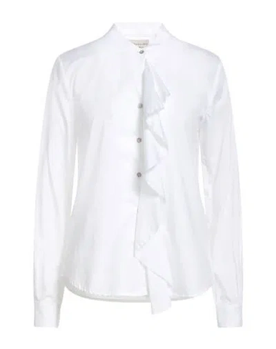 Alessia Santi Woman Shirt White Size 6 Cotton