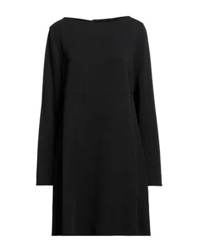 Alessia Santi Woman Short Dress Black Size 14 Viscose, Elastane