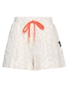 Alessia Santi Woman Shorts & Bermuda Shorts Ivory Size 1 Cotton In White