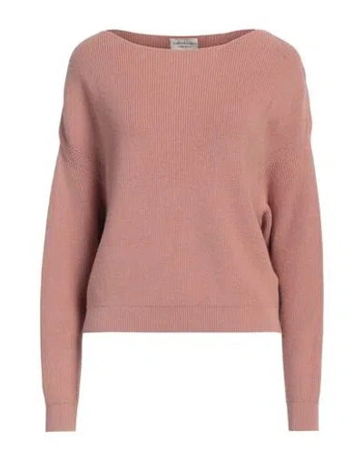Alessia Santi Woman Sweater Antique Rose Size 1 Cotton, Wool In Pink