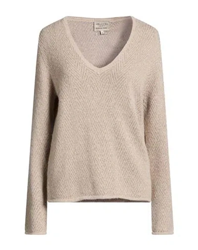 Alessia Santi Woman Sweater Beige Size 0 Viscose, Alpaca Wool, Polyamide, Metal Fiber, Wool