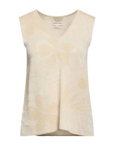 Alessia Santi Woman Sweater Beige Size 1 Viscose, Polyamide, Metallic Fiber, Polyester In Neutral