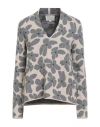 Alessia Santi Woman Sweater Beige Size 2 Cotton, Wool In Multi
