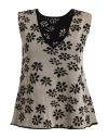 Alessia Santi Woman Sweater Black Size 2 Cotton, Viscose, Polyester In Black