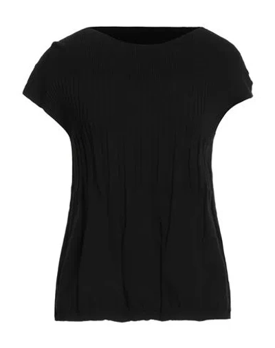 Alessia Santi Woman Sweater Black Size 2 Viscose, Polyester