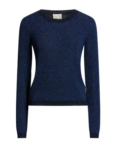 Alessia Santi Woman Sweater Blue Size 2 Viscose, Alpaca Wool, Polyamide, Wool, Metallic Fiber