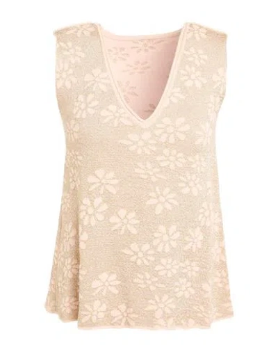 Alessia Santi Woman Sweater Blush Size 4 Cotton, Viscose, Polyester In Pink