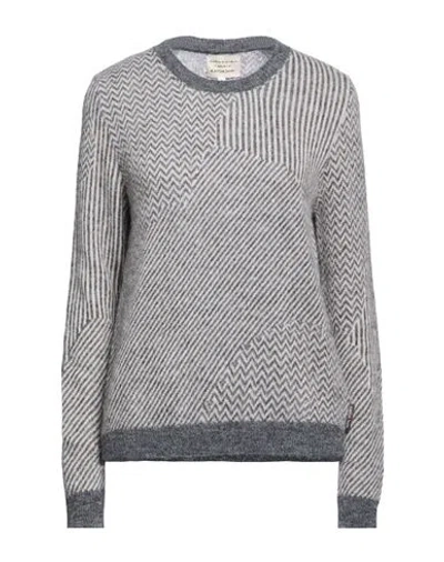 Alessia Santi Woman Sweater Grey Size 1 Alpaca Wool, Polyamide, Wool In Gray