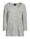 Alessia Santi Woman Sweater Light Grey Size 1 Polyamide, Mohair Wool, Wool, Elastane In Grey