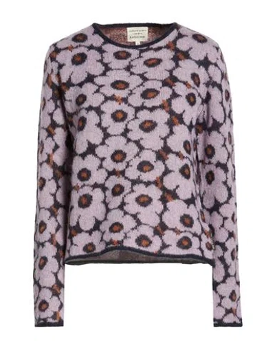 Alessia Santi Woman Sweater Lilac Size 2 Alpaca Wool, Polyamide, Wool In Purple