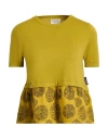 Alessia Santi Woman Sweater Mustard Size 0 Cotton In Yellow