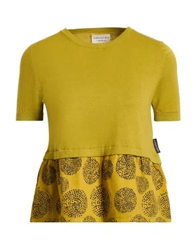 Alessia Santi Woman Sweater Mustard Size 0 Cotton In Yellow