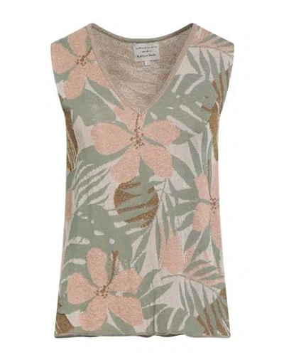 Alessia Santi Woman Sweater Sage Green Size 2 Viscose, Polyamide, Metallic Fiber, Polyester