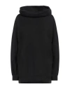 Alessia Santi Loisirs Woman Sweatshirt Black Size 1 Cotton, Elastane