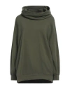 Alessia Santi Loisirs Woman Sweatshirt Military Green Size 1 Cotton, Elastane In Green