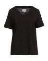 Alessia Santi Woman T-shirt Black Size 1 Cotton, Modal