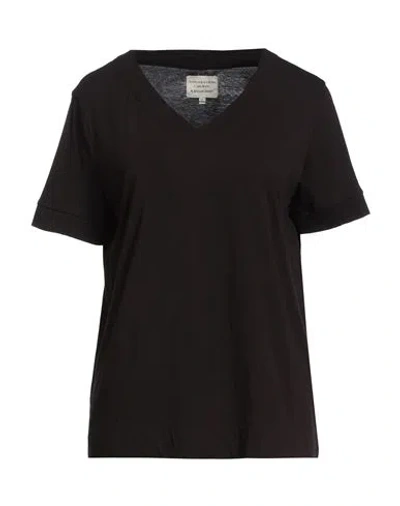 Alessia Santi Woman T-shirt Black Size 1 Cotton, Modal