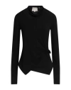 Alessia Santi Woman T-shirt Black Size 2 Polyester, Viscose, Elastane