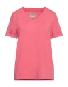 Alessia Santi Woman T-shirt Coral Size 4 Cotton, Modal In Red