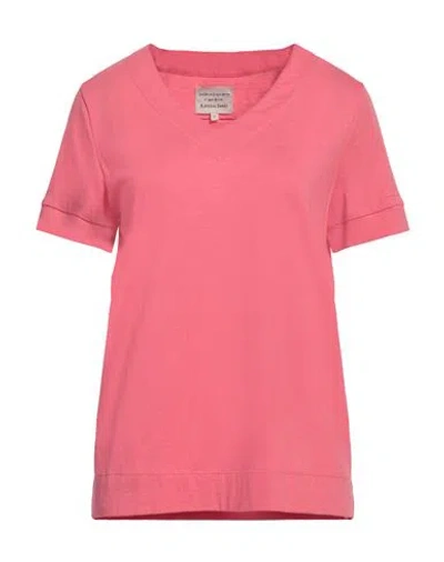 Alessia Santi Woman T-shirt Coral Size 4 Cotton, Modal In Red
