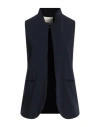 Alessia Santi Woman Tailored Vest Midnight Blue Size 2 Polyester, Viscose, Elastane In Blue