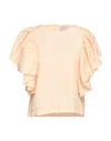Alessia Santi Woman Top Apricot Size 6 Cotton In Orange