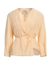 Alessia Santi Woman Top Apricot Size 6 Cotton, Silk In Orange