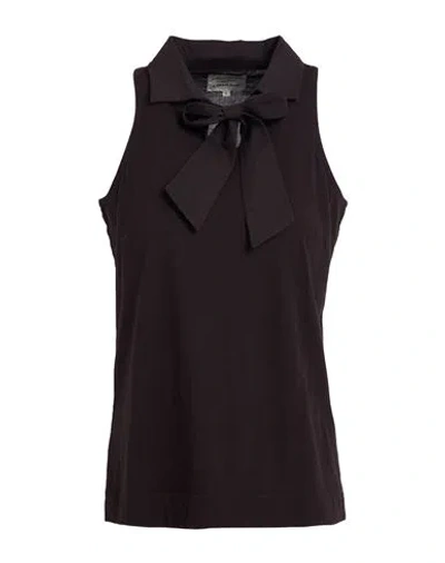 Alessia Santi Woman Top Black Size 0 Cotton, Modal