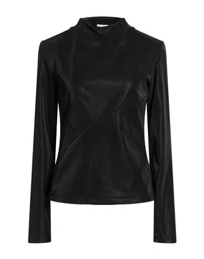 Alessia Santi Woman Top Black Size 12 Polyester, Elastane, Polyurethane Resin