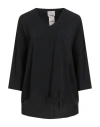 Alessia Santi Woman Top Black Size 2 Viscose, Cupro