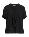Alessia Santi Woman Top Black Size 6 Viscose, Cupro