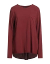 Alessia Santi Woman Blouse Burgundy Size 4 Viscose In Red