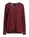 Alessia Santi Woman Blouse Burgundy Size 10 Viscose In Red