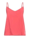 Alessia Santi Woman Top Coral Size 6 Viscose, Cupro In Red