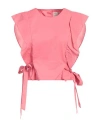 Alessia Santi Woman Top Coral Size 8 Cotton In Red