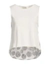 Alessia Santi Woman Top Cream Size 2 Cotton In White