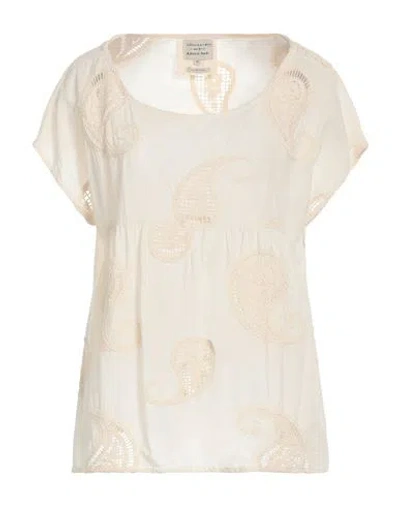 Alessia Santi Woman Top Cream Size 8 Cotton In Neutral