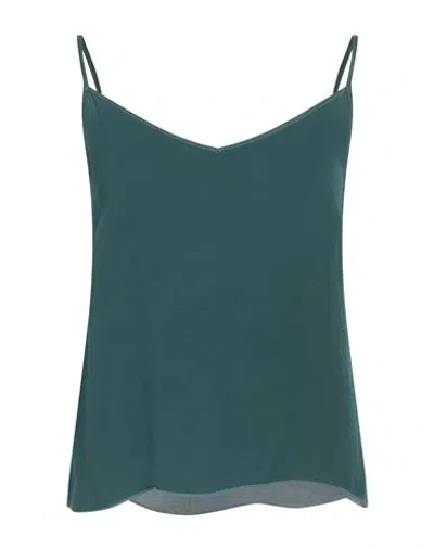 Alessia Santi Woman Top Emerald Green Size 4 Viscose, Cupro