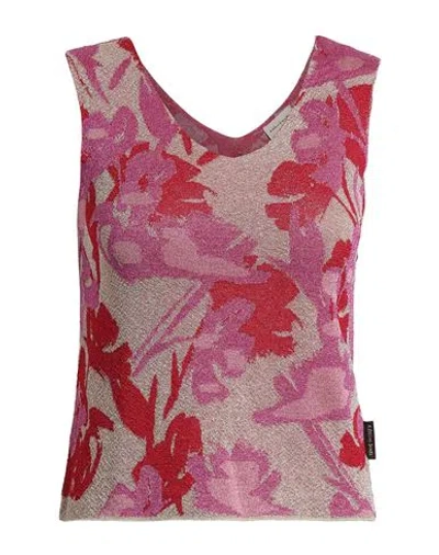 Alessia Santi Woman Top Fuchsia Size 1 Viscose, Metallic Fiber, Polyamide In Multi
