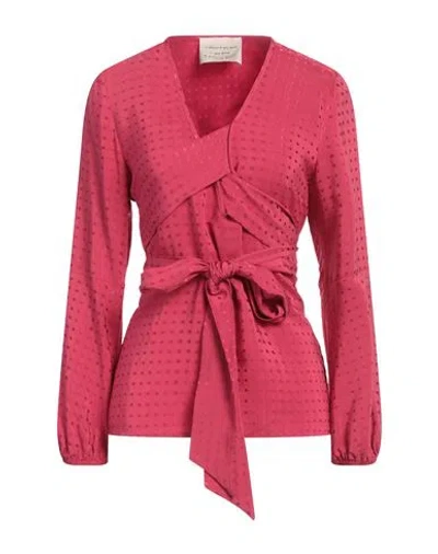 Alessia Santi Woman Top Garnet Size 10 Viscose In Red