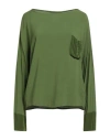Alessia Santi Woman Top Green Size 6 Viscose, Cupro