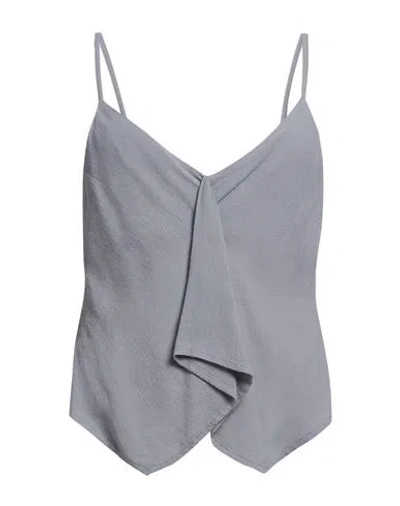 Alessia Santi Woman Top Grey Size 6 Viscose